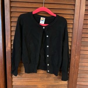 Healthtex Black Crystal Button Cardigan Sweater